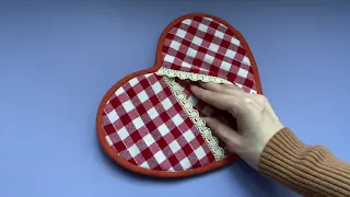 🇺🇦Кухонная прихватка в форме сердца | Полное видео | Heart-shaped potholder | Full master classes