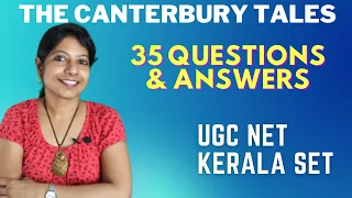 NTA UGC NET 2022 English literature Questions and answers on Geoffrey Chaucer's The Canterbury Tales