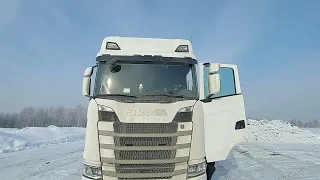 Обзор SCANIA S440 почти топ, полностью на пневме, LED