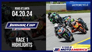 Junior Cup Race 1 at Road Atlanta 2024 - HIGHLIGHTS | MotoAmerica