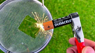 Great method of welding using a Battery 1,5V that will amaze you!
