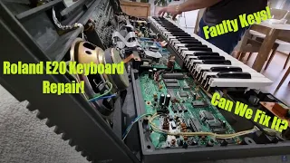 Roland E20 Synthesizer Keyboard Repair