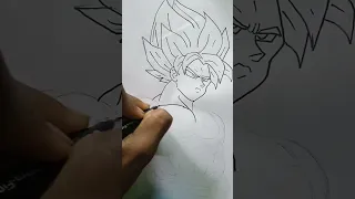 how to draw Goku from Dragonball #anime #drawing #art #goku