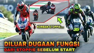 TERNYATA TIDAK SEMUA RAIDER MOTOGP BISA MELAKUKAN AKSI STOPPIE  SEBELUM START