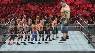 WWE 2K22 Giant John Cena vs Mini WWE Superstar Royal Rumble Match!