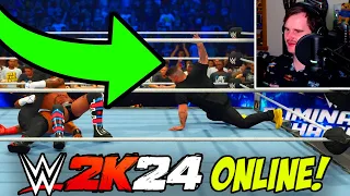 I GOT SCREWED IN WWE 2K24 ONLINE!