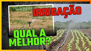 Qual a melhor irrigação? #hortaliças #agricultura