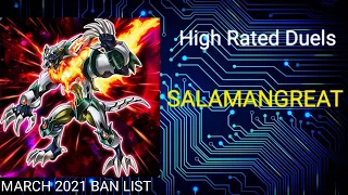 Salamangreat | March 2021 Banlist | High Rated Duels | Dueling Book | April 22 2021