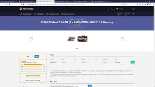 11th OCT 2020 BZ vs PCpartpicker: 2x8GB DDR4 memory kits worth buying.