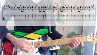 Earth, Wind & Fire - In The Stone [TABS in video guitar cover]