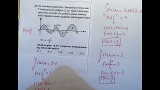 8. Soru:2021 Ayt İntegral Alan sorusu #2022ayt #aytmatematik #integral #integration #alan