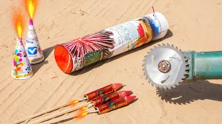 चलो काट के देखते हैं अंदर है क्या ? | Cutting Big Skyshot And Diwali Crackers