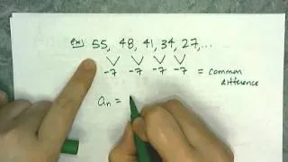 Writing Explicit Formulas for Arithmetic Sequences
