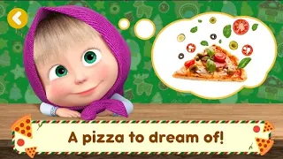 Masha and the Bear Pizza Maker 👧🐻 Pizzeria Game 🍕👩‍🍳 Make pizza in cool games for kids 😍