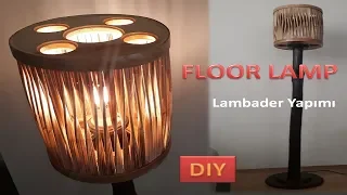Floor Standing Lamp / lampshade construction