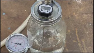 Boiling Water at Room Temperature Under Vacuum in a Mason Jar