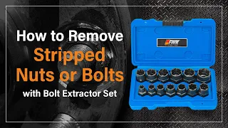 How to Remove Stripped Nuts or Bolts with Bolt Extractor Set?│EB0290│EWKtool