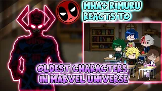 MHA/BNHA+Rimuru Reacts to "Top 10 Oldest Characters in Marvel" || Gacha Club ||