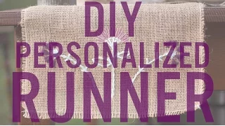 Make a Custom Rustic Wedding Burlap Table Runner