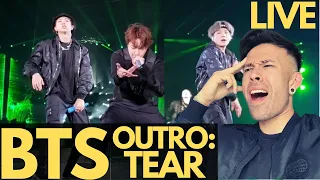 BTS OUTRO TEAR LIVE REACTION ( WEMBLEY ) I HAVE TO SEE THEM LIVE !!!