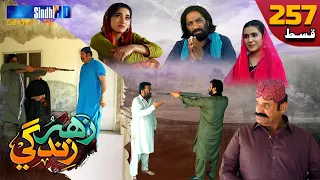 Zahar Zindagi - Ep 257 | Sindh TV Soap Serial | SindhTVHD Drama