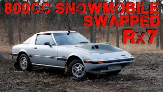 I Bought a SNOWMOBILE POWERED Rx7 And It RIPS!!