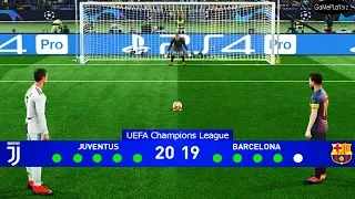 PES 2019 - Juventus vs Barcelona - Final UEFA Champions League UCL - Penalty Shootout