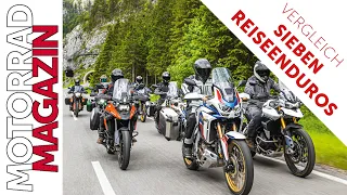 7 Reiseenduros 2020 im Vergleich - BMW, Honda, Moto Guzzi, Kawasaki, KTM, Suzuki, Triumph