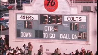 1969 Colts at Niners week 9