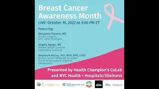 NMQF-SHC Webinar | Breast Cancer Awareness Month 2022