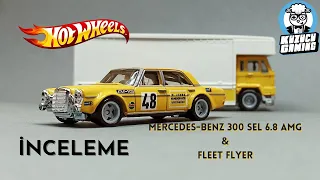 Hot Wheels Premium Mercedes Benz 300 SEL ve Fleet Flyer İNCELEME