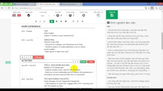Hướng dẫn viết CV chuyên nghiệp bằng Tiếng Anh.