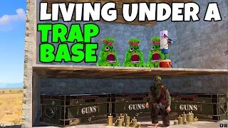 We Lived Under A Trap Base And Caught Players !