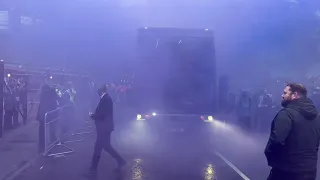 Aston Villa V Liverpool 13.05.2024 team coach arrival.