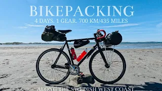 4 Days Bikepacking & Camping 700km Fixed Gear Along the Swedish West Coast