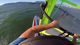 Overpowered Windsurfing