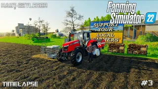 Mulching fields and SPREADING lime 🚜🔥| Haut Beyleron Farm | Farming Simulator | Timelapse | #3