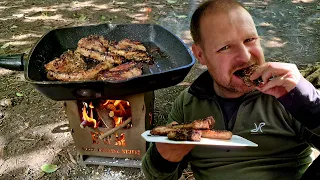 I'm cooking the best lamb chops I've ever eaten on my ewm stove.