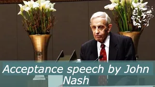 John Nash Acceptance Speech - The Abel Prize