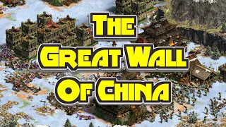 The Great Wall of China - 4v4 Battle Scenario in AOE2