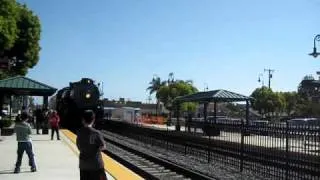 Steam Locomotive "Santa Fe 3751" at the Orange Depot Station