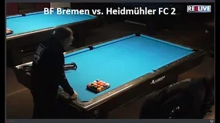 Verbandsliga BLVN Billardfreunde Bremen vs. Heidmühler FC 2