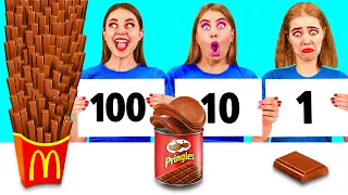 100 Camadas Alimentares Desafio | Truques Fantásticos Com Comida por TeenTeam Challenge