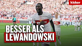 Guirassy bricht Bundesliga-Rekord: "Bedeutet mir nichts" | VfB Stuttgart - Wolfsburg 3:1