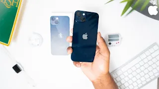 iPHONE 13 MIDNIGHT UNBOXING & FIRST IMPRESSIONS! // iPHONE 12 COMPARISONS