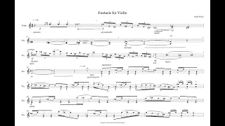 Fantasie for Solo Violin - Noah Wood