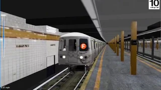 OpenBVE Quickie: Manhattan Bound R46 F Train At 7th Avenue