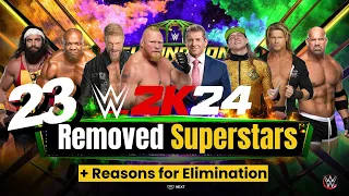WWE 2K24：23 Superstars in WWE 2K23 are Eliminated (+Reasons for Removal)