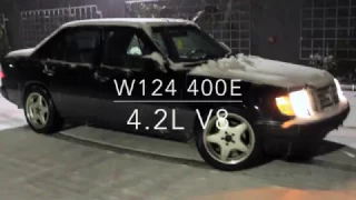 Mercedes 400E w124 Snow Test