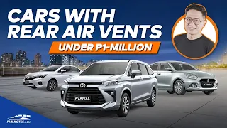 Cars with Rear Air Vents Under P1-million | Philkotse Top List